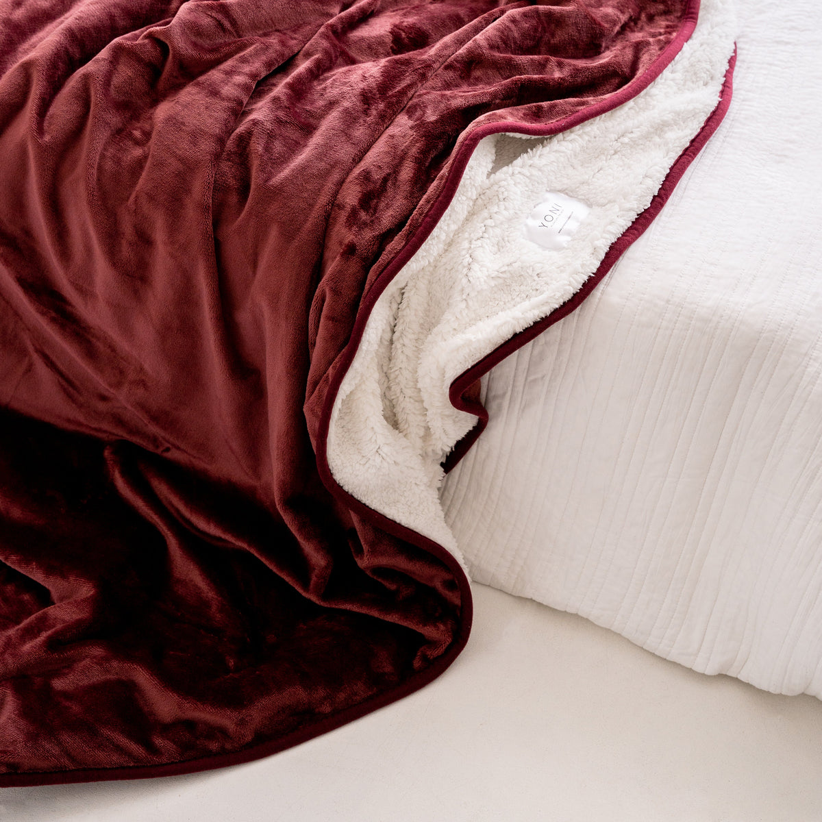 Waterproof Splash Blanket™ - Moon Blood The OG - White Sherpa